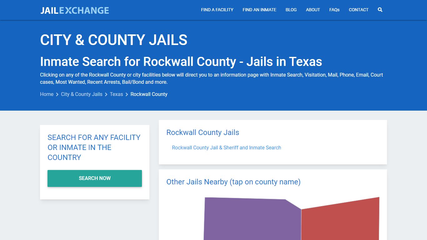 Inmate Search for Rockwall County | Jails in Texas - Jail Exchange